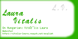 laura vitalis business card